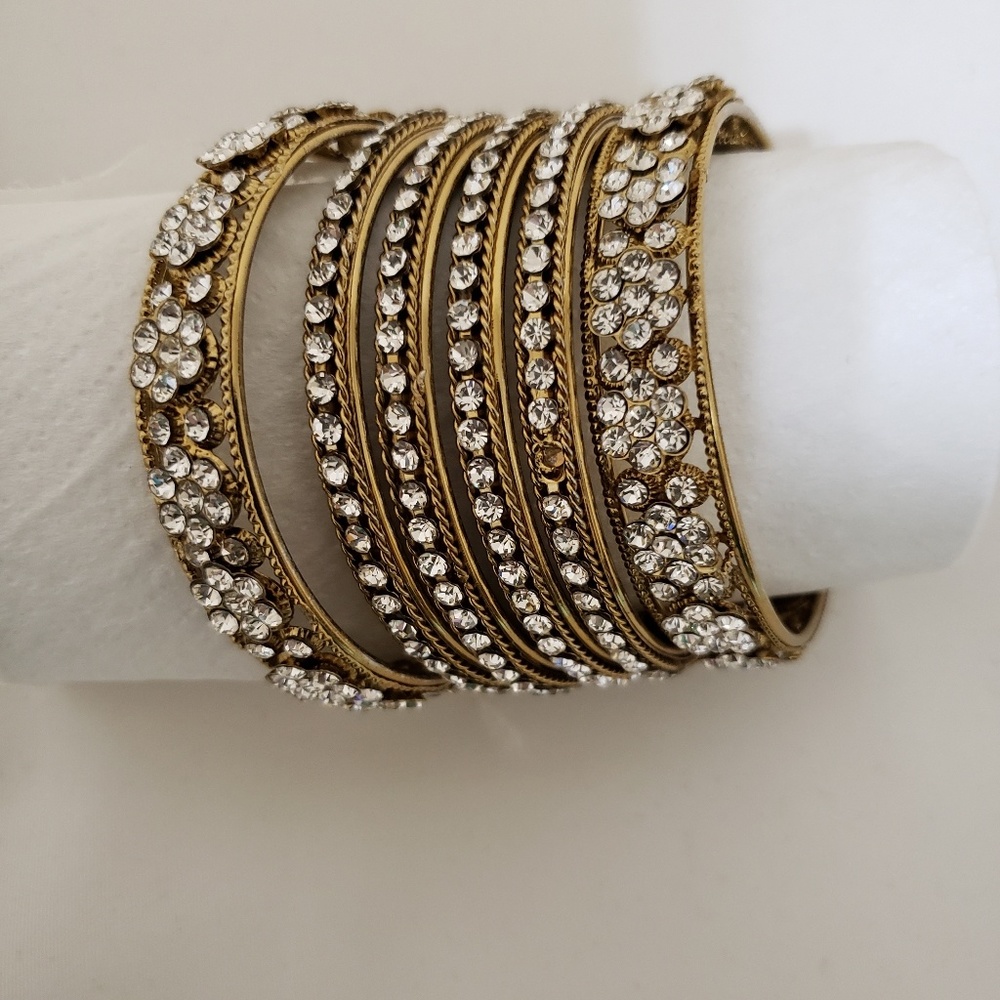 Golden Bangle set - Picture 2 of 5